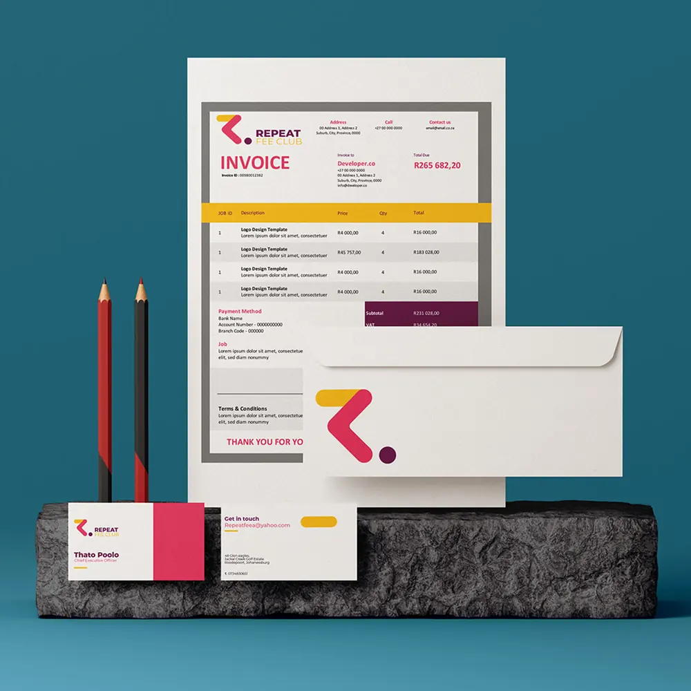 Repeat Fee Club: Identity and membership brand